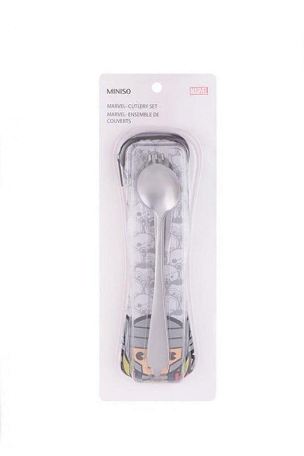 Miniso-Marvel Universe Spoon, Fork & Knife Set with Case 1