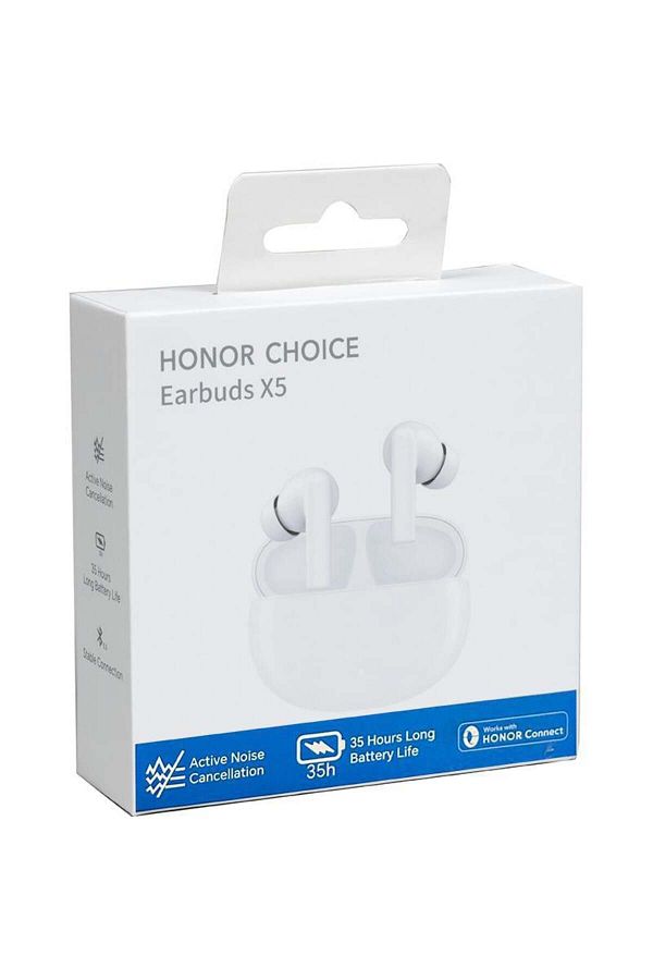 Generic-X5 earbuds with up to 35 hours of battery life and noise cancellation in white 1