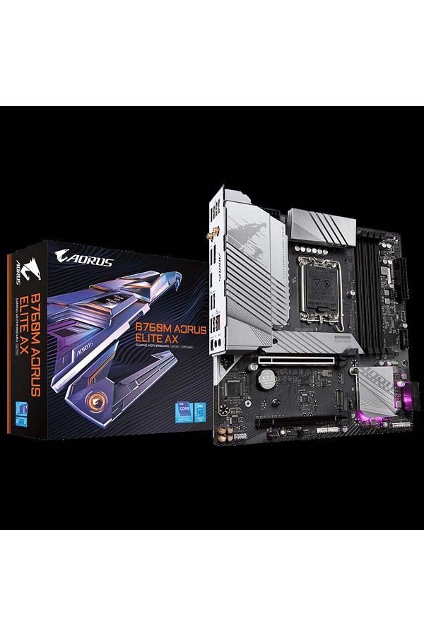 Gigabyte-B760M Aorus Elite Ax 5333Mhz(Oc) Ddr5 M.2 Matx 1700P 1