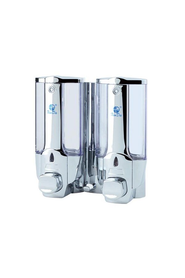 Xinda-Zyq138sk Dozator de săpun lichid și șampon 2 bucăți cromat 380 ml 1