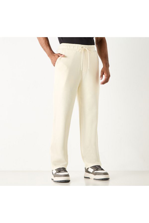 FAV-Relaxed Fit Joggers with Drawstring Closure and Pockets 1