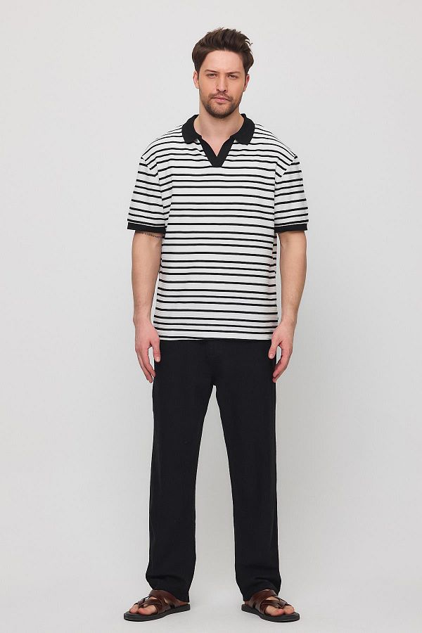 NGR-Satrop Collar Knitted Tshirt White 1