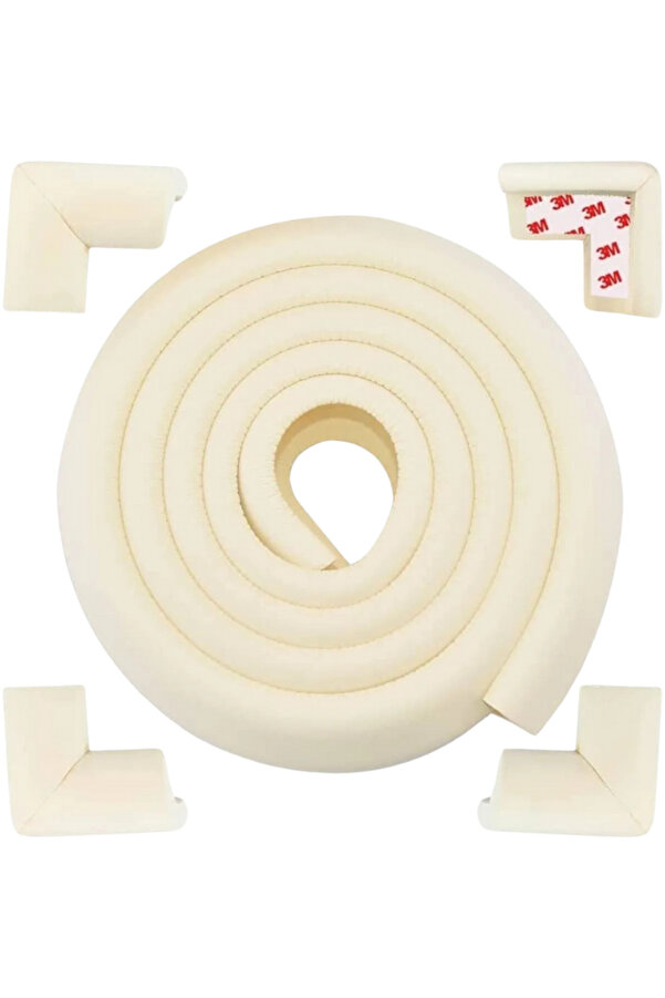 playsafe Jumbo 2 Mt. Kenar Ve 4 Ad. Köşe Koruyucu Krem