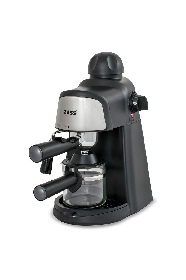 Zass-Manual Espresso Machine Zem 05, 800w, Cappuccino Device, Black 1