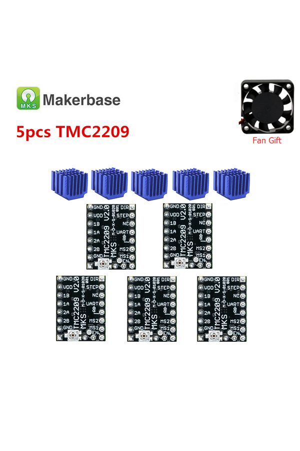 Choice-TMC2209 stepper driver controller TMC 2209 engine stepping driver board 3d printer stepstick home... 1