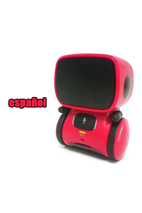 Choice-Es-Red Toy Robot Intelligent Robots Russian & English & Spanish Version Voice & Touch control Toys I 1