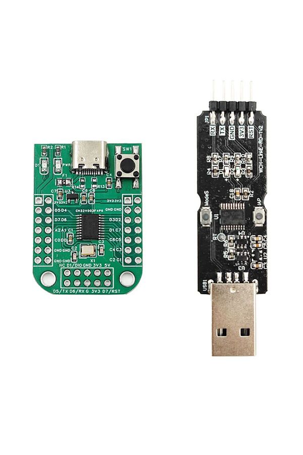 Choice-ch32v003 wchlinke CH32V003 Development board CH32V003F4P6 MCU QingKe RISC-V2A 1-wire SDI System Main 1