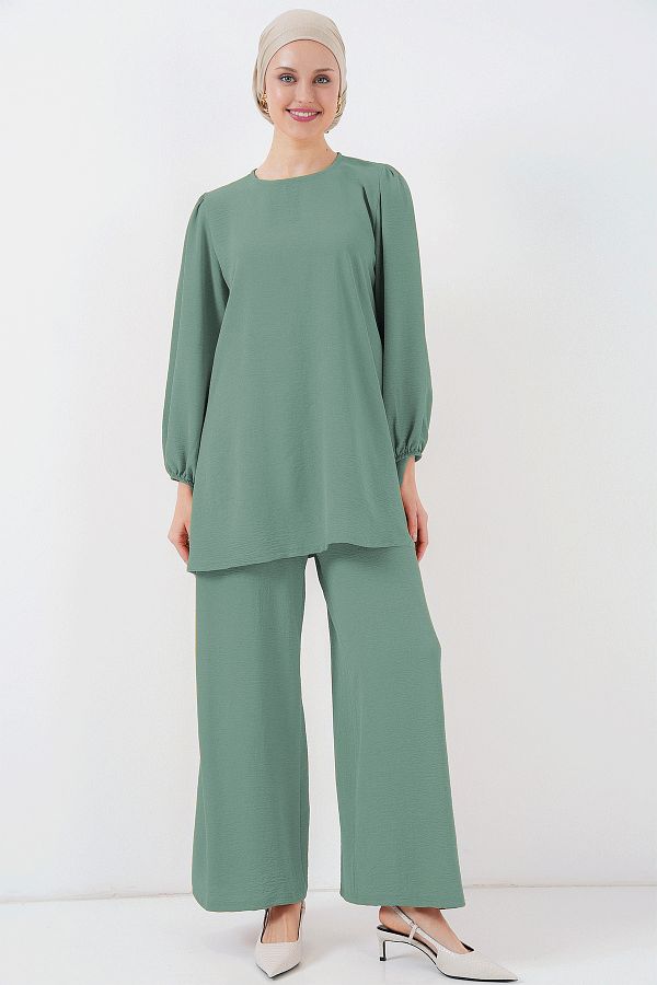 Bigdart-Ayrobin Tunic Trousers Bottom Top Set 6712 - Green 1