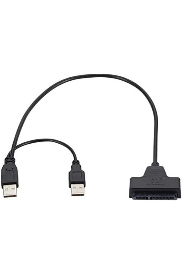 Generic-Fujishka USB 2.0 SATA 7+15 Pin Cable Adapter for 2.5 inch Hard Drive for Laptop and Computer 1