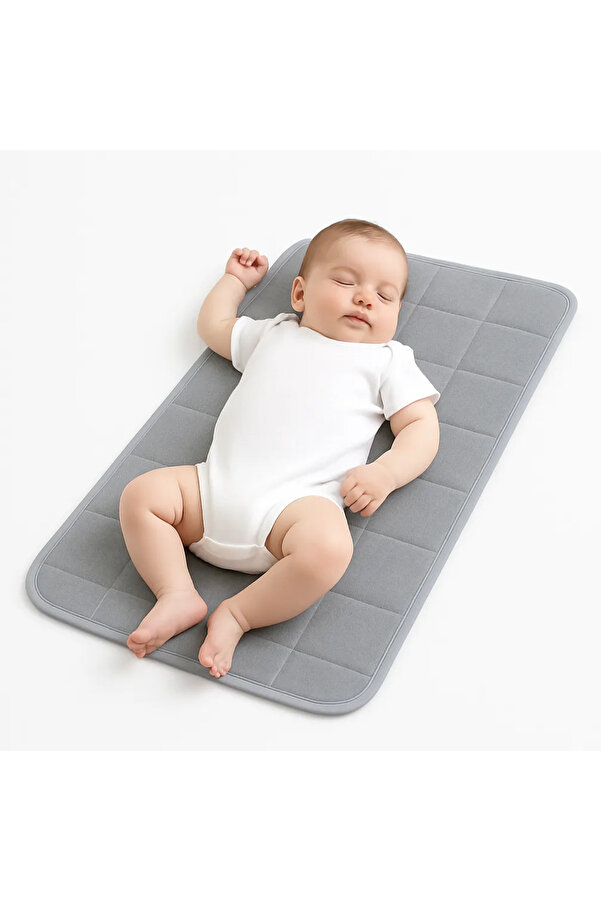 Mimocan Su Geçirmez Bebek Alt Açma Matı | Katlanabilir, Yumuşak, Taşınabilir | 40x67 cm Hijyenik ve Konforlu