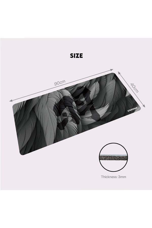 Choice-MST901 Black FANTECH Strikepad MST491 Gaming Mousepad Alluring Holographle Design 490x420x3mm Mouse 1