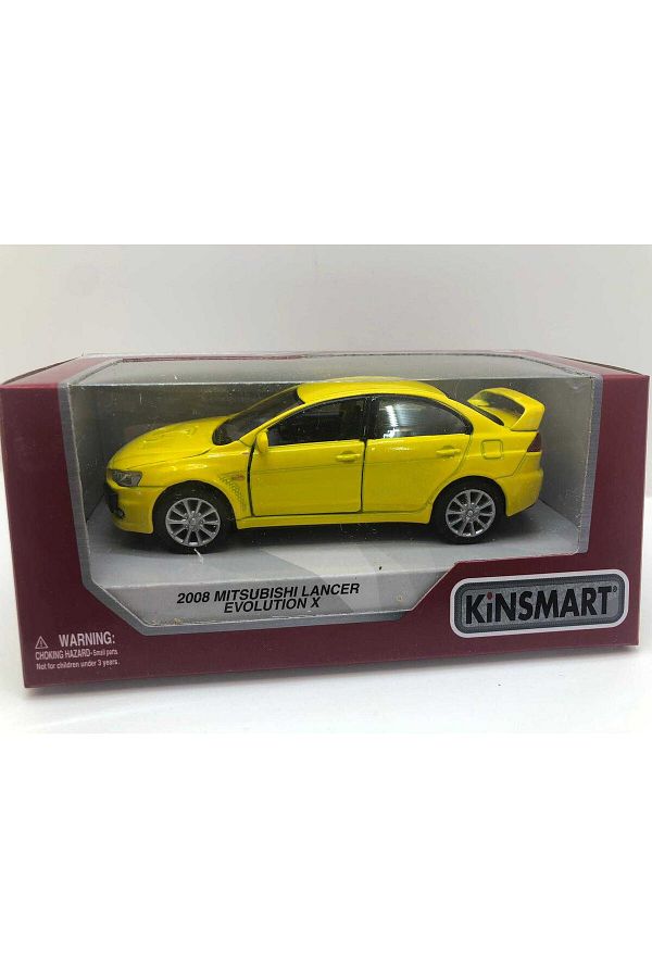 JPT-2008 Mitsubishi Lancer Evo X model, yellow 1/36 1