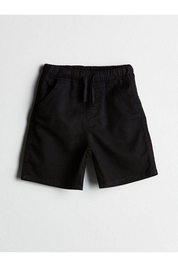 LC Waikiki-Elastic Waist Boy's Gabardine Shorts 1