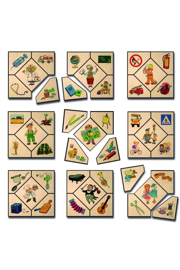 Ankebut Montessori Meslekler Ve Araç Gereçleri Puzzle