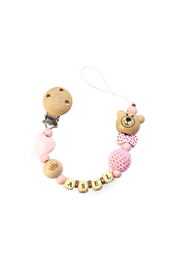 Sahi Aksesuar Isimli Bebek Emzik Zinciri Ve Bebek Bileklik Seti Bez014