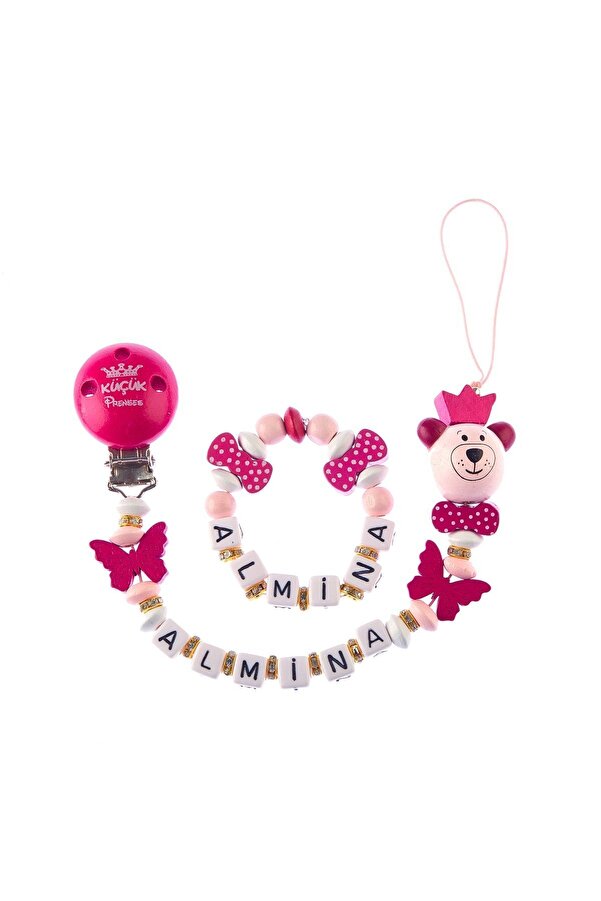 Sahi Aksesuar Isimli Emzik Zinciri Ve Bebek Bileklik - Bebek Hediyesi Bez037