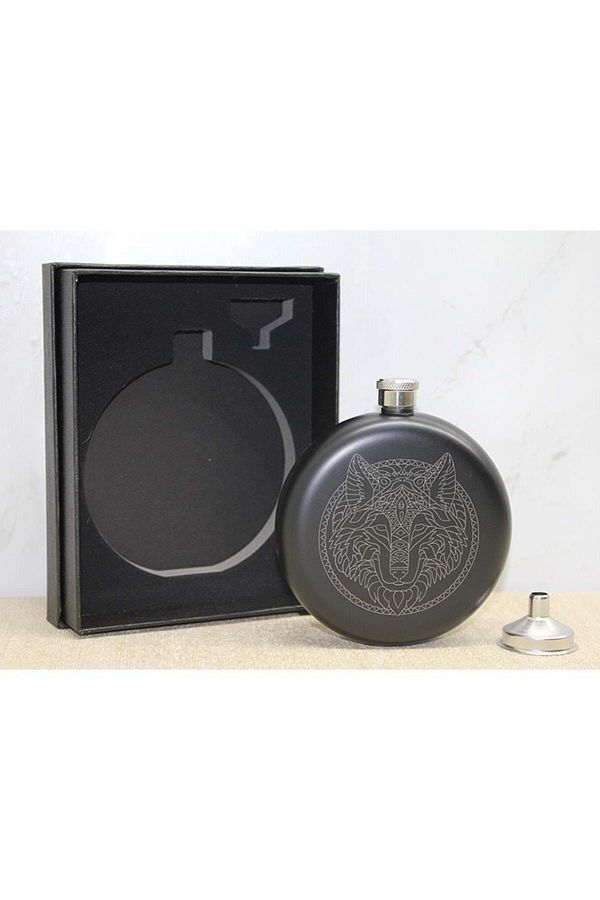 samur parti parti aksesuar & kostüm-Wolf Motif Funnel Flask Set 1