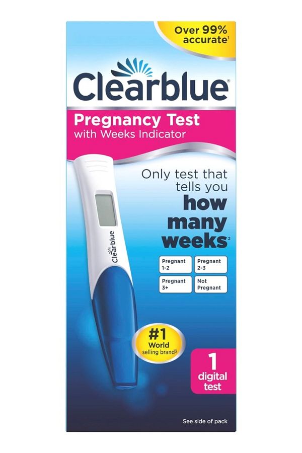 clear blue-Clearblue Pregnancy Test - Digital with Weeks Indicator, The Only Test That Tells You How Many Weeks 1