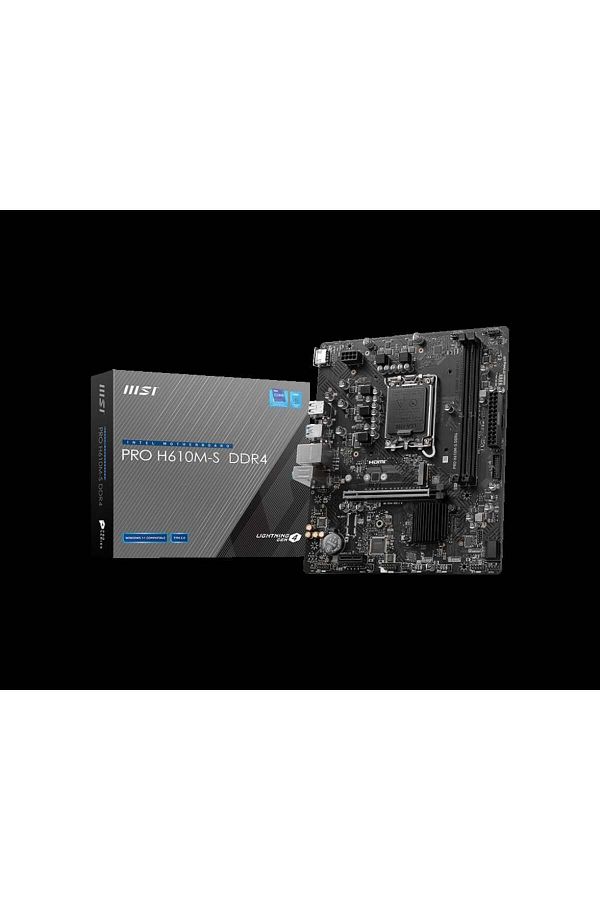 MSI-Pro H610M-S Ddr4 3200Mhz Matx 1700P 1