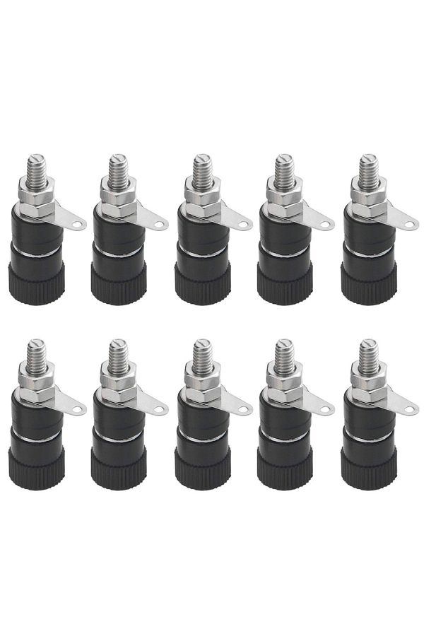 AOKIN-Black 10pcs 10 Pcs Binding Posts Terminals 4mm Banana Plug Socket 4mm Terminal Connector For Amplifi 1