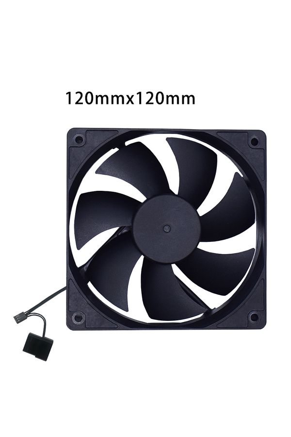 Choice-مروحة كمبيوتر هادئة بدون RGB سوداء 120x120x25 مم 80 مم 90 مم 120 مم مراوح كمبيوتر صامتة لهيكل الكمبيوتر ووحدة معالجة الرسومات 1