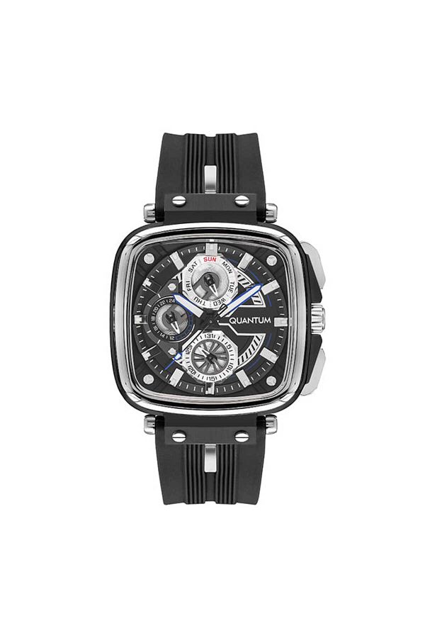Quantum-Quantum Men's Multi Function Black Dial Watch - PWG1014.351 1