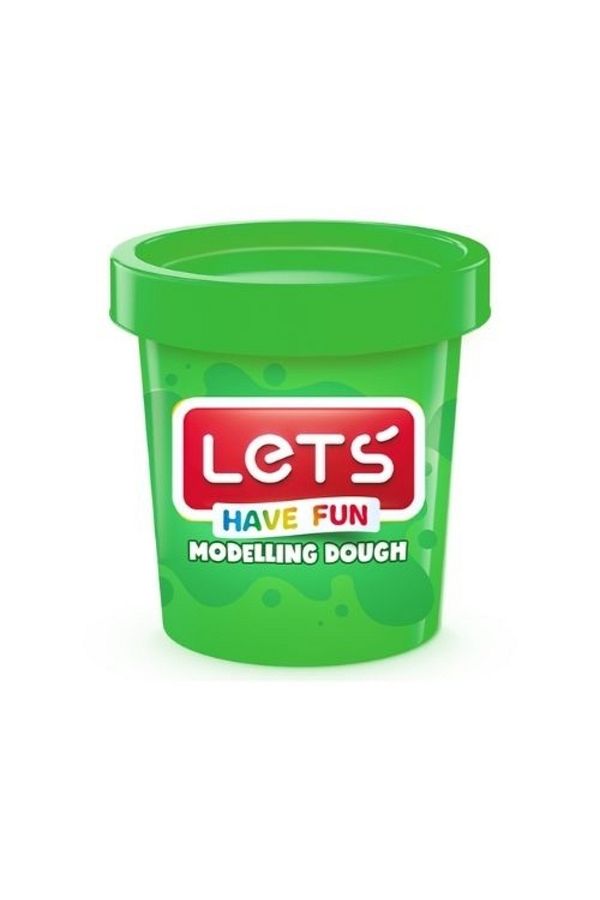 Lets-Single Color Play Dough Green 1