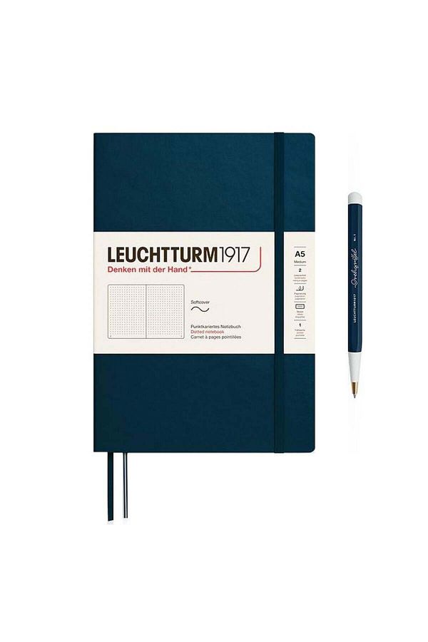 Leuchtturm1917-2025 Colors Medium (A5), Soft Cover, 123 Sheets, Dotted Notebook Deep Sea 372205 1