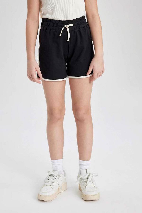 DeFacto-Girl's Basic Plain Shorts with Elastic Waist B5164A825Hs 1