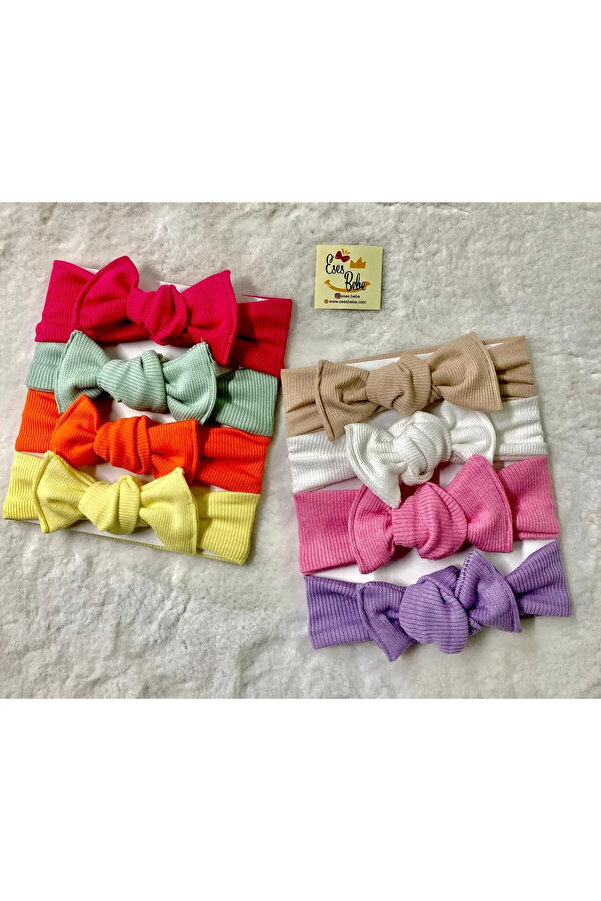 MinnieKids Kız Bebek 8'li Ribana Bandana