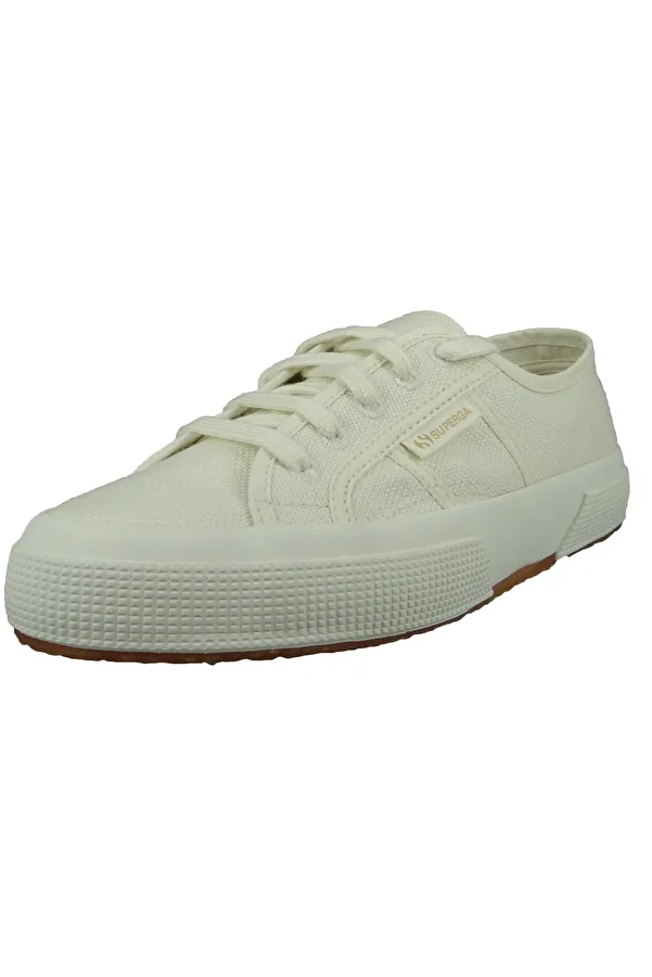 Superga-Damen Low Sneaker Canvas Low Top S2111kw Weiß A02 Red Beet Textil 1