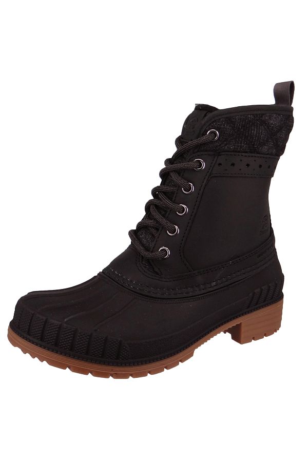 Kamik-Damen Winterstiefel Stiefel Sienna Mid L Wk2067 Schwarz Blk Black Leder/synthetik Mit Dover & Eva 1