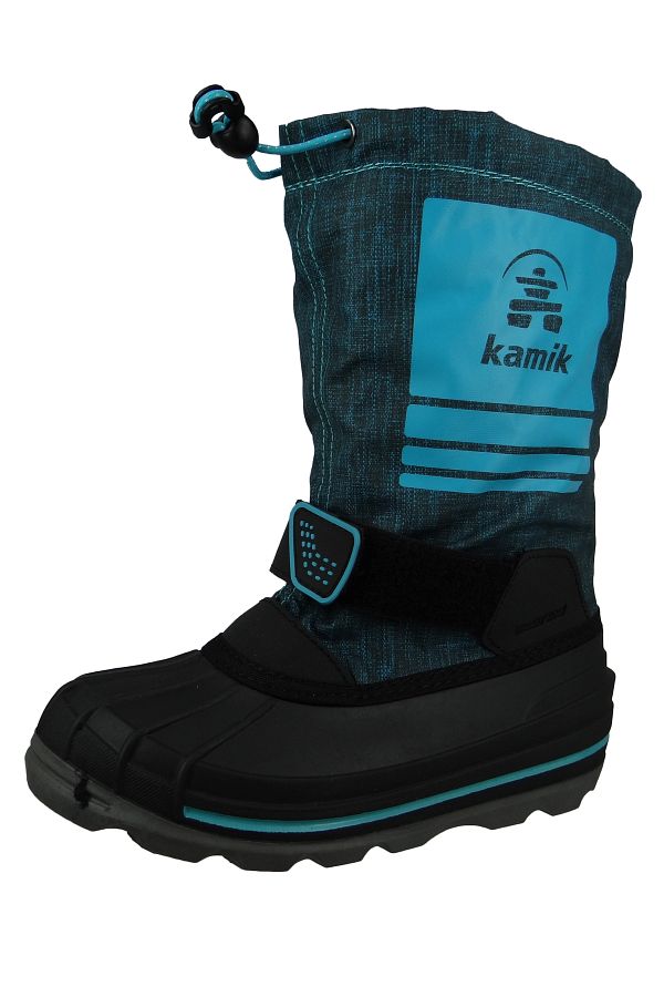 Kamik-Kinder Stiefel Winterschuhe Shockwave Nf4269 Blau Tea Teal Textil/synthetik Mit Eva 1