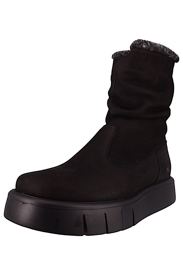ART-Damen Elegante Stiefel Malaga Gefüttert 1347 Schwarz Black Leder 1