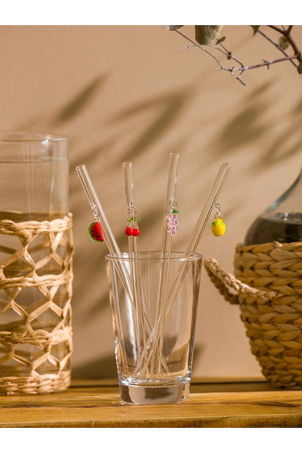 LC Waikiki-Figured Glass Pipette Set of 4 1
