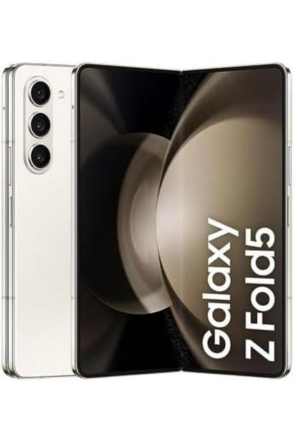 Samsung-هاتف Galaxy Z Fold 5 ثنائي الشريحة لون كريمي، ذاكرة وصول عشوائي (RAM) سعة 12 جيجابايت، وذاكرة تخزين سعة 512 جيجابايت، وشبكة الجيل الخامس - إصدار عالمي 1
