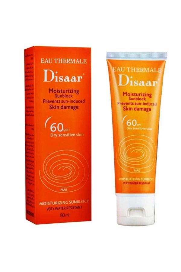 Disaar-Disaar - Moisturizing Sunscreen SPF 60 for Dry and Sensitive Skin, 80 ml 1