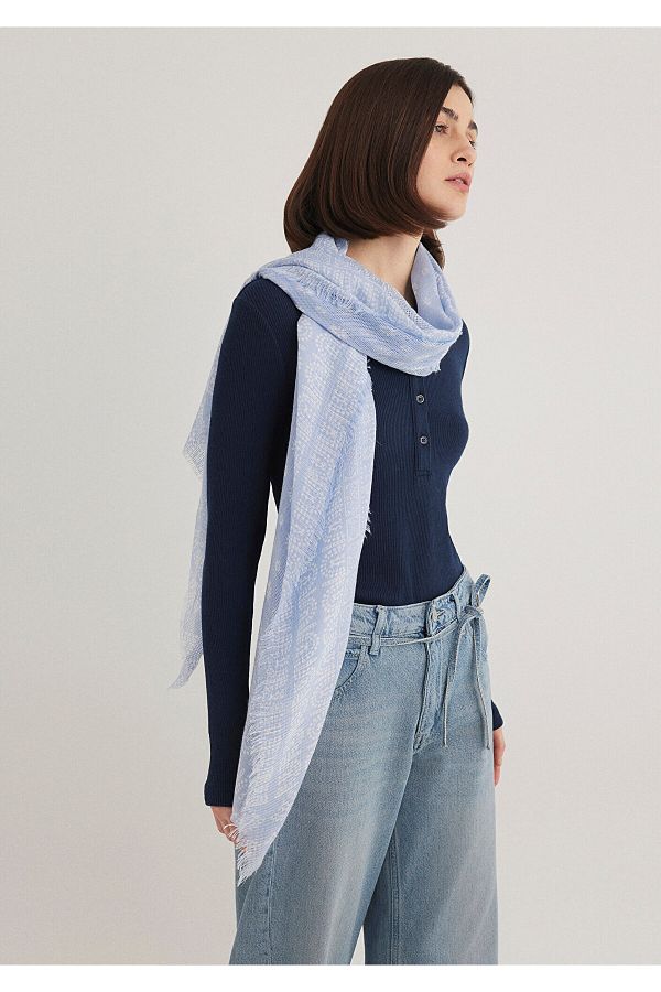 Mavi-198884 -70547 Model Printed Shawl 1
