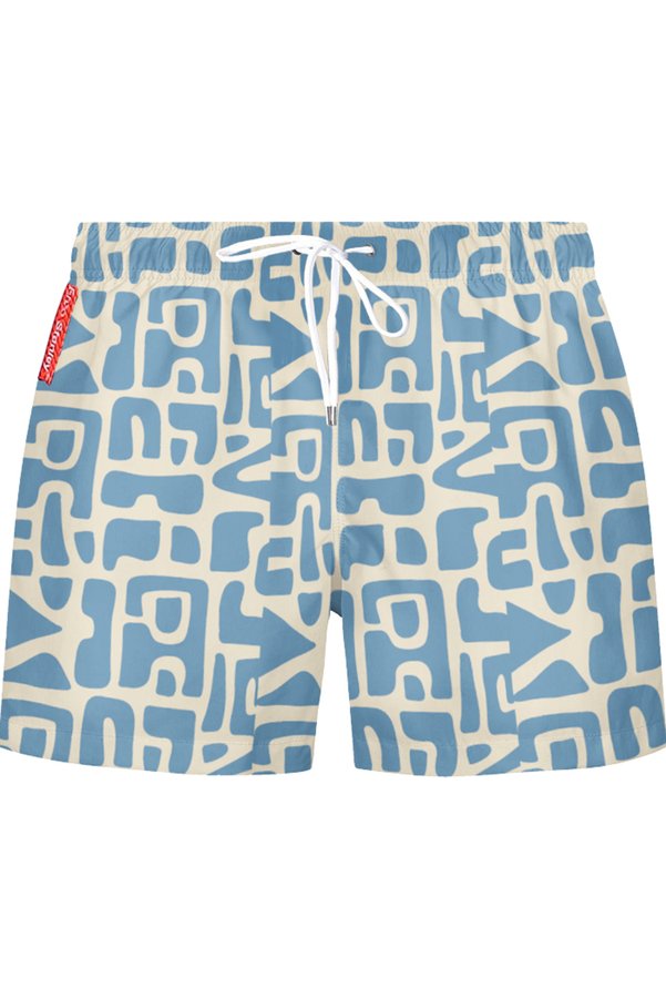 Enzo Stanley Men's Patterned Swim Shorts