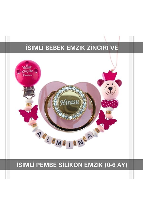 Sahi Aksesuar Isimli Bebek Emzik Zinciri Ve Bebek Silikon Emzik
