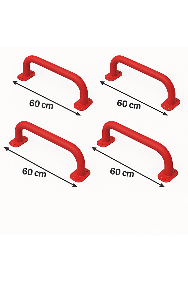 BAUMFEE ÇOCUK TIRMANMA BARI , KIRMIZI RENK MONKEY BAR (60cm)