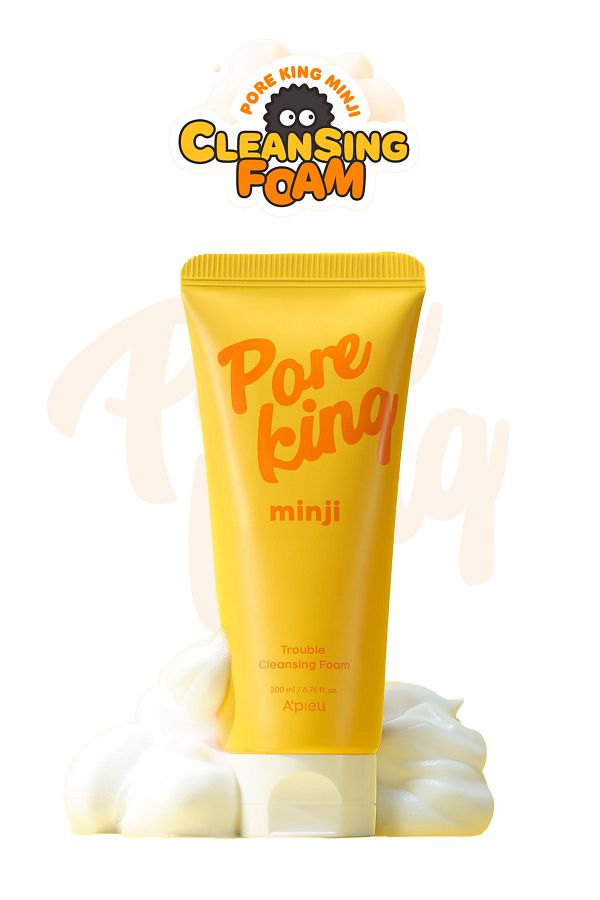 Missha-Pore ​​Refining & Anti-Blackhead Cleansing Foam a'Pieu Pore King Minji Trouble Cleansing Foam 1