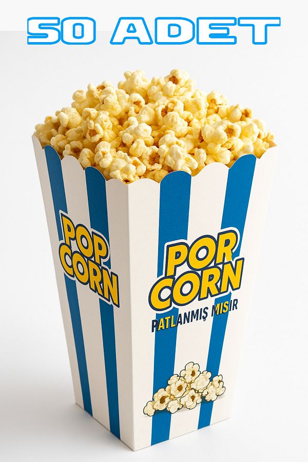 YOK YOK AMBALAJ-Pop Corn Popcorn Box Small Size 50 Pieces 1