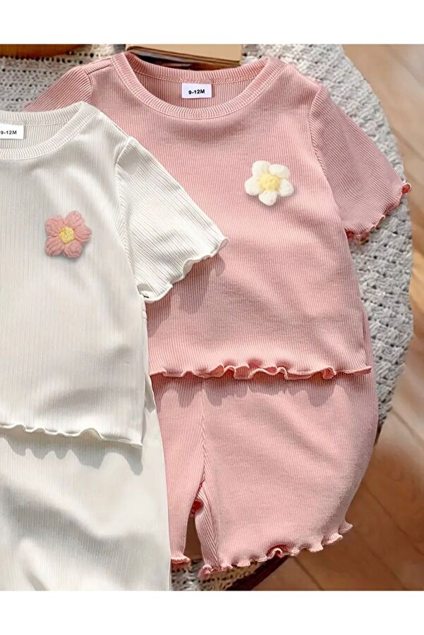 eymwes Kız Bebek Çocuk Yazlık Şort Tşhirt Takım