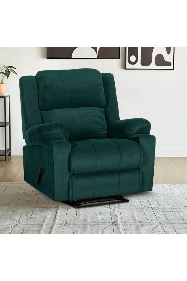 Lazy Vibes-Heaven | Velvet Rocking & Rotating Recliner Chair 1