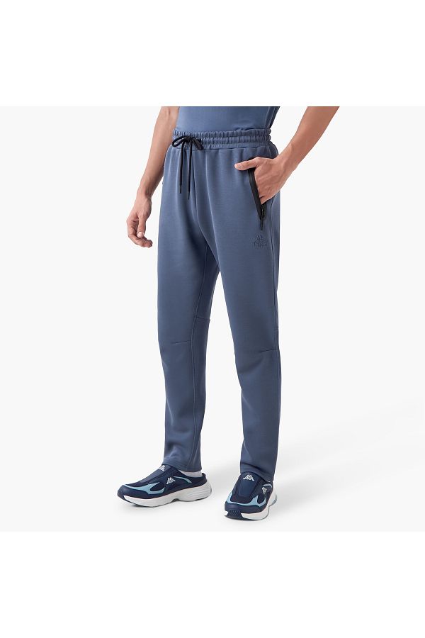Kappa-Regular Fit Track Pants with Drawstring Closure and Pockets 1