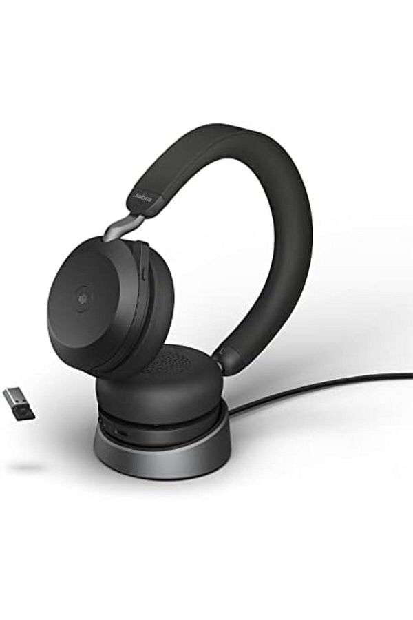 Jabra-Evolve2 75 Wireless Computer Headset with Charging Base and Advanced Noise Cancellation 1