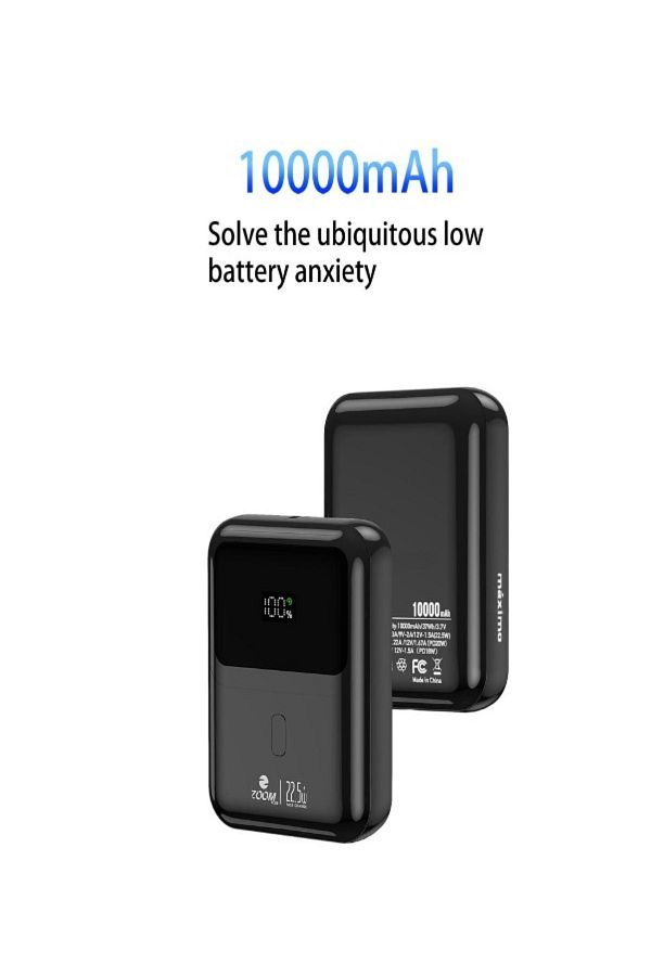 Zoom Plus-10000mah Power Bank With 22.5w Fast Charging Compactable Design And Universal Ports Usb-a & Type-c 1