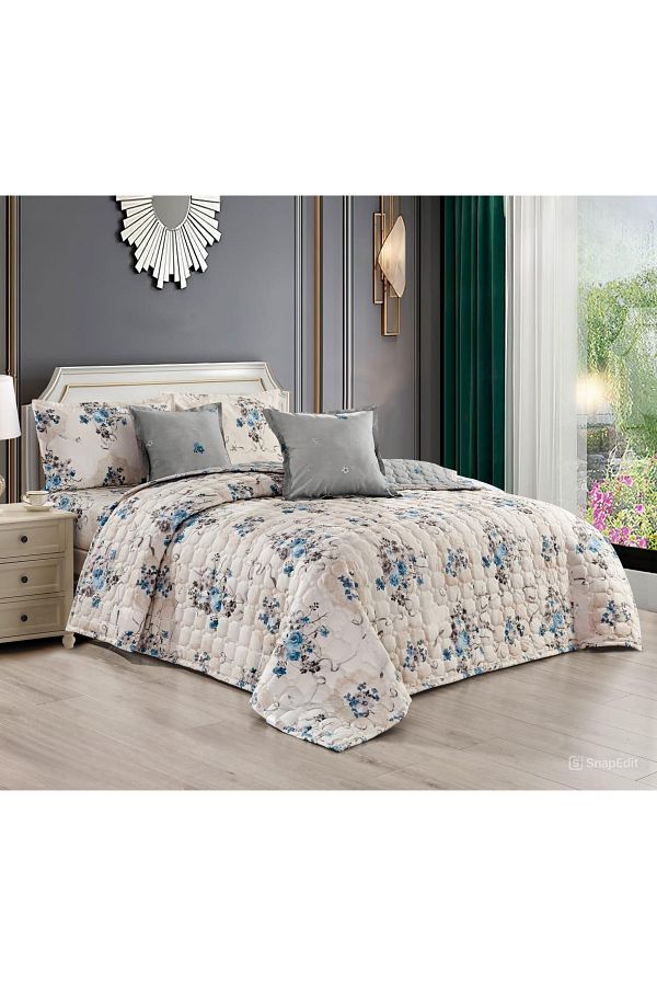 Moon-Summer double bed quilt set, light microfiber filling, size 230*250 cm 1