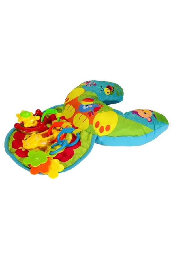Picodino-Jucarie interactiva tip perna cu activitati pentru bebelusi, 0+ luni, Multicolor 1